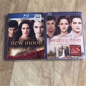 Twilight Saga Blu-ray Special Edition Set Breaking Dawn Part 1 New Moon 2 Movies
